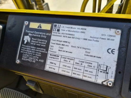 targonca HYSTER