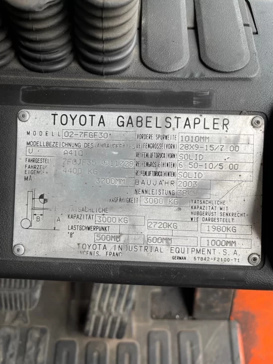 targonca TOYOTA