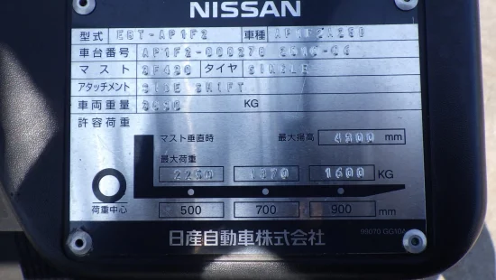 targonca NISSAN/UNICARRIERS