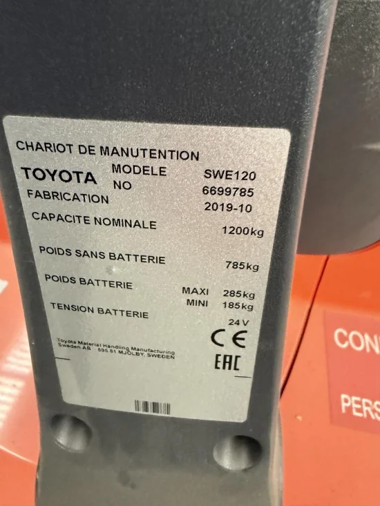 TOYOTA elektromos targonca